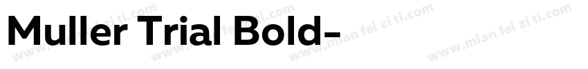 Muller Trial Bold字体转换